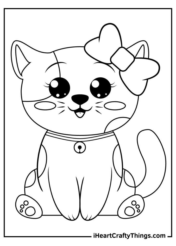 10 Adorable Kitten Coloring Pages Free Printable Coloring Craze