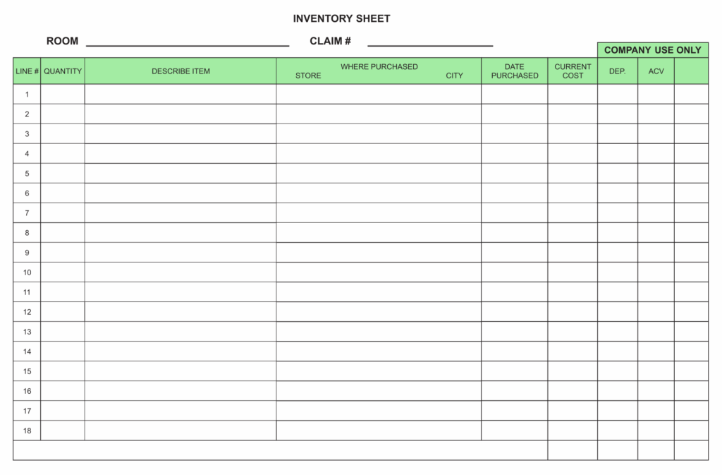 10 Best Free Printable Inventory Log Sheet PDF For Free At Printablee 