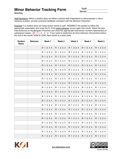 12 Behavior Tracking Sheet Pdf Free To Edit Download Print CocoDoc