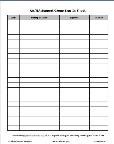 25 Unique Narcotics Anonymous Meeting Templates NA Meeting Format With