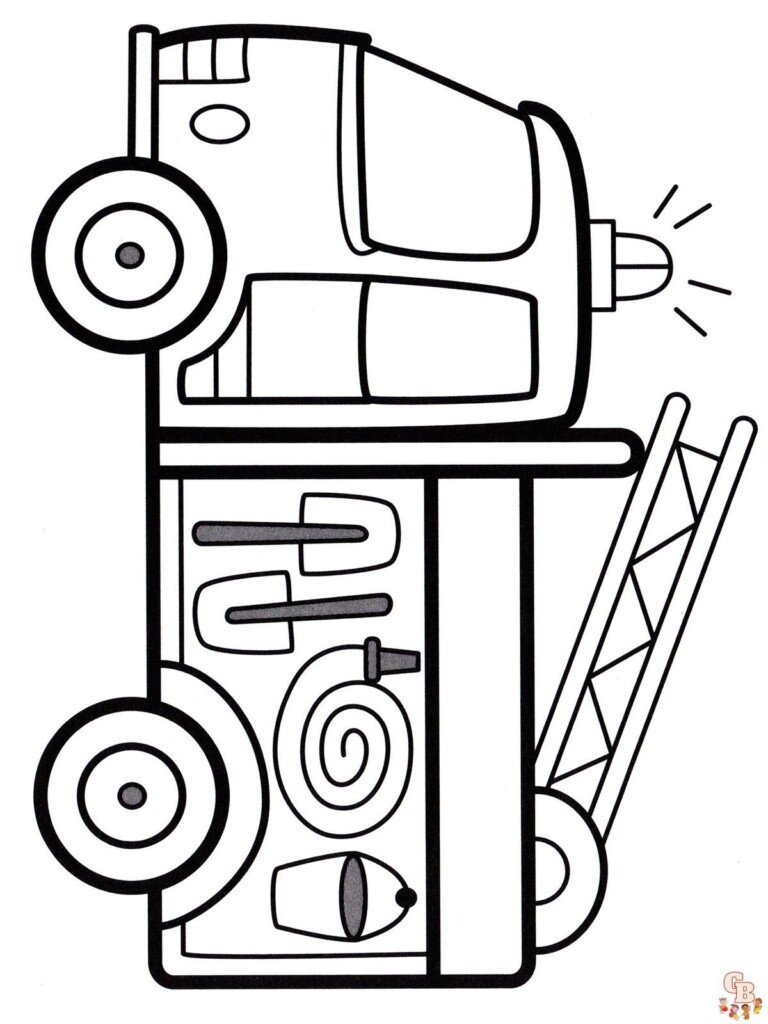 35 Fire Truck Coloring Pages Fun Printable Sheets Free Printable Fire 