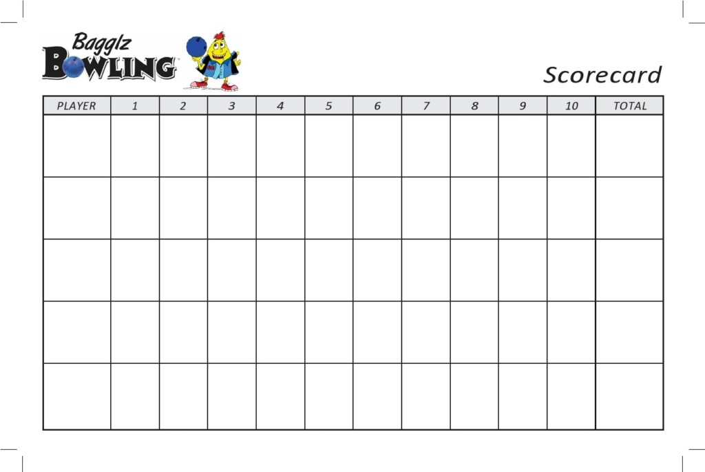 36 Printable Bowling Score Sheet Templates Examples 60 OFF