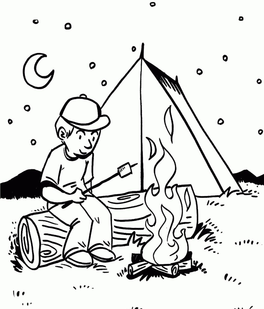38 Free Printable Camping Coloring Pages Pics