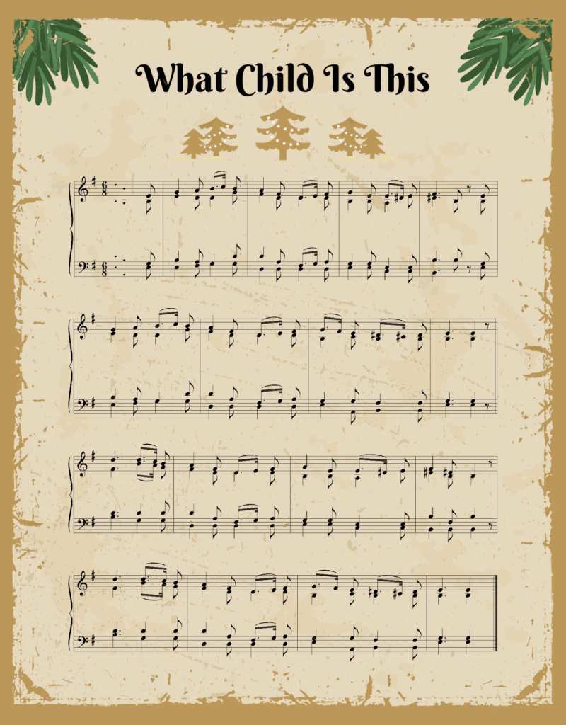 5 Best Free Printable Christmas Sheet Music PDF For Free At Printablee