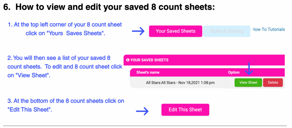 8 Count Sheets