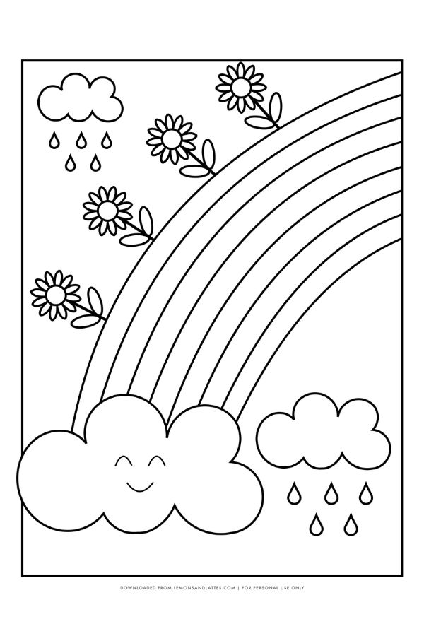80 Rainbow Coloring Pages Kids Will Love Malvorlagen Vorlagen Hochzeit