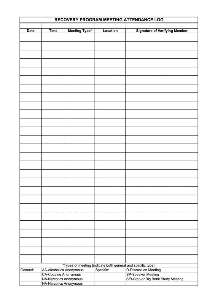 Aa Meeting Sheet Printable Printable Calendars AT A GLANCE