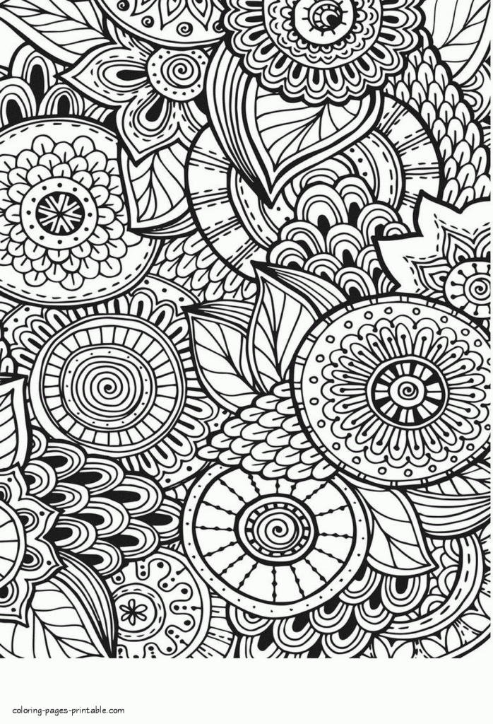 Abstract Coloring Pages For Adults Flowers COLORING PAGES PRINTABLE COM