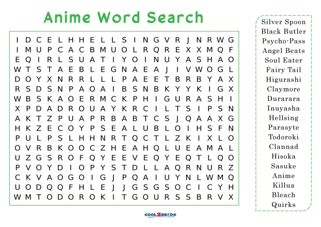 Anime Printable Coloring Sheets Printable Word Searches The Best Porn 