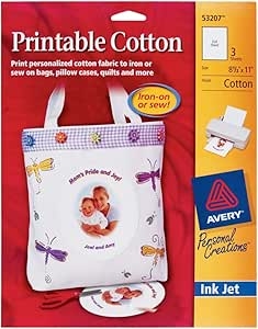 Avery Printable Fabric Sheets