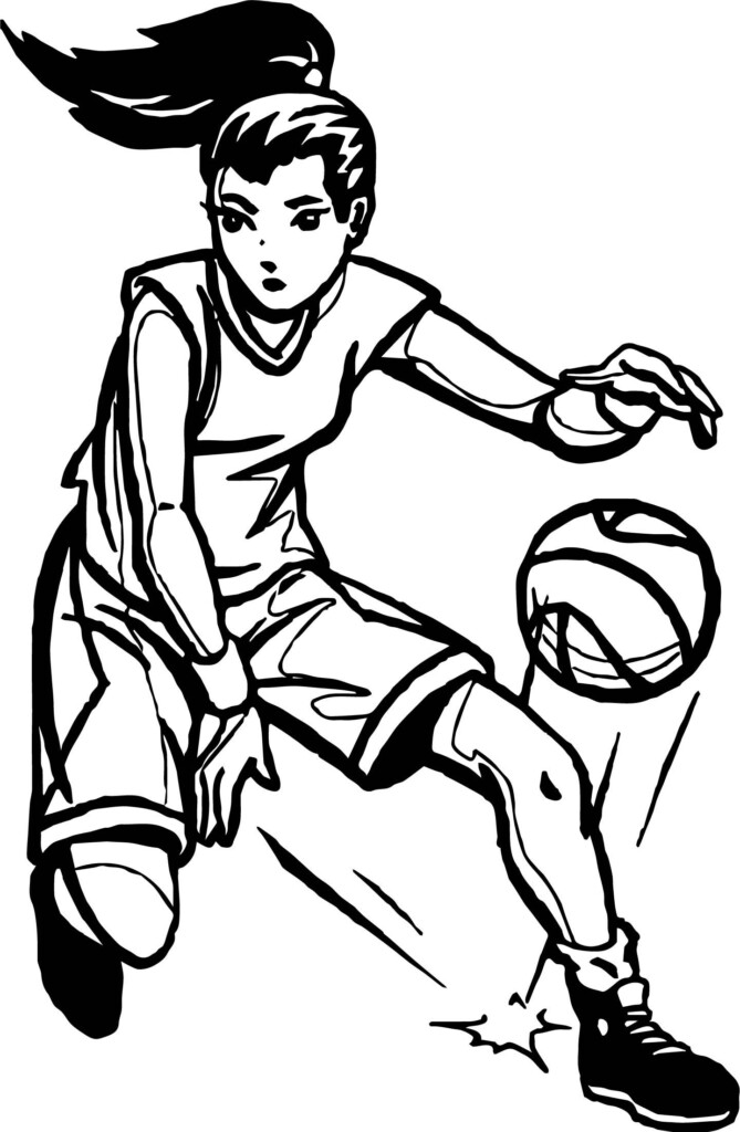 Basketball Player Coloring Sheets