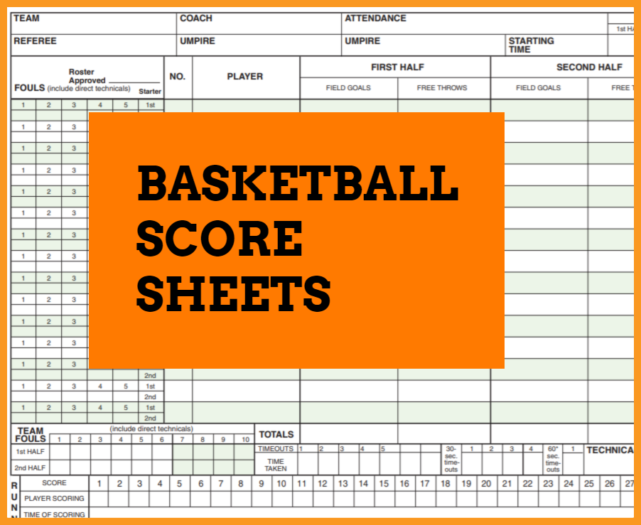 Basketball Stat Sheets Printable Free Printable Templates Protal