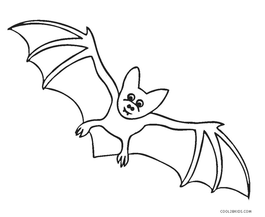 Bat Coloring Sheet