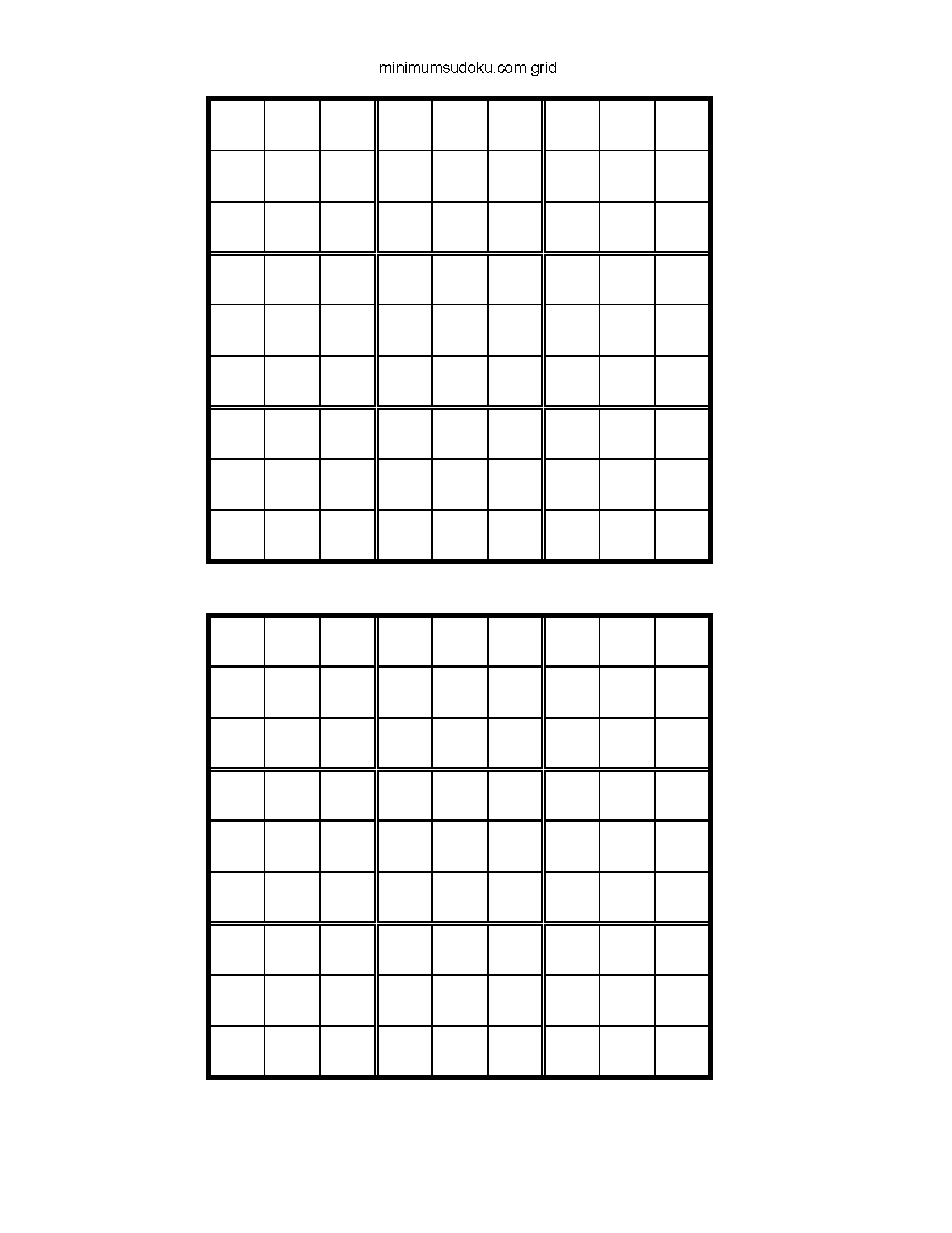 Blank Sudoku Board Free Printable Printable Sudoku Puzzles Online