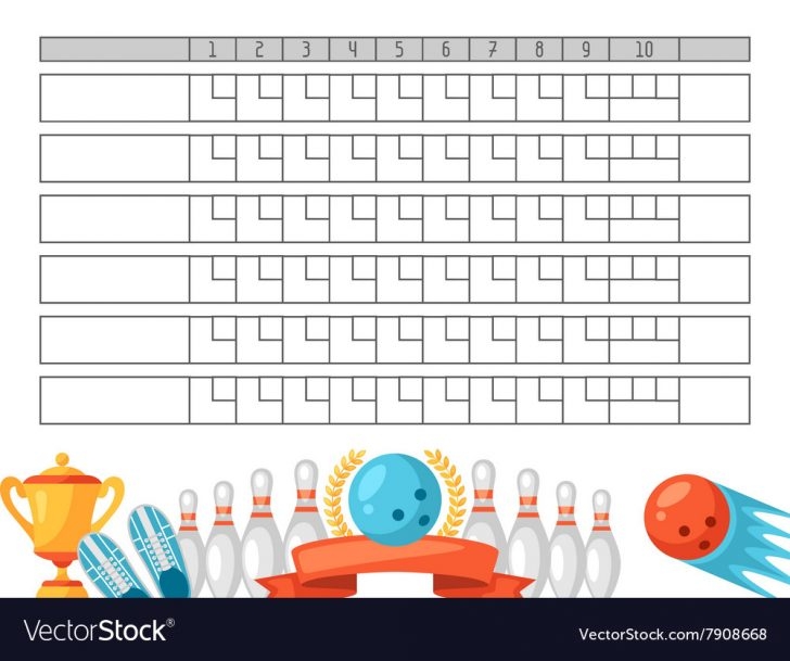 Bowling Score Scoreboard Vector Images 31 Free Printable Bowling