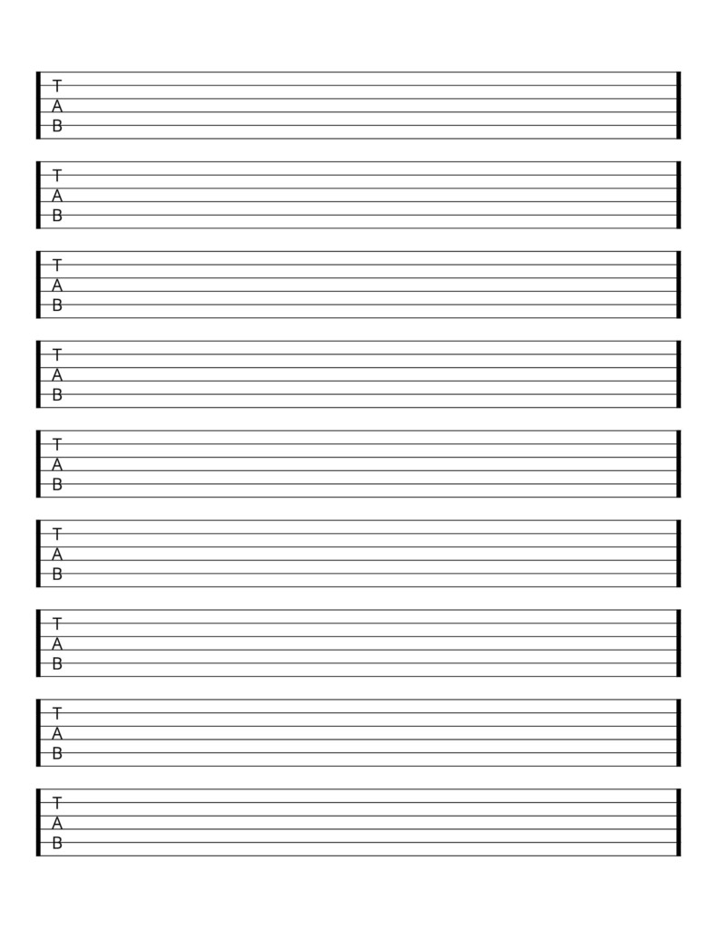 Buy Printable Blank Guitar Tab Bundle Digital Downloa Vrogue co