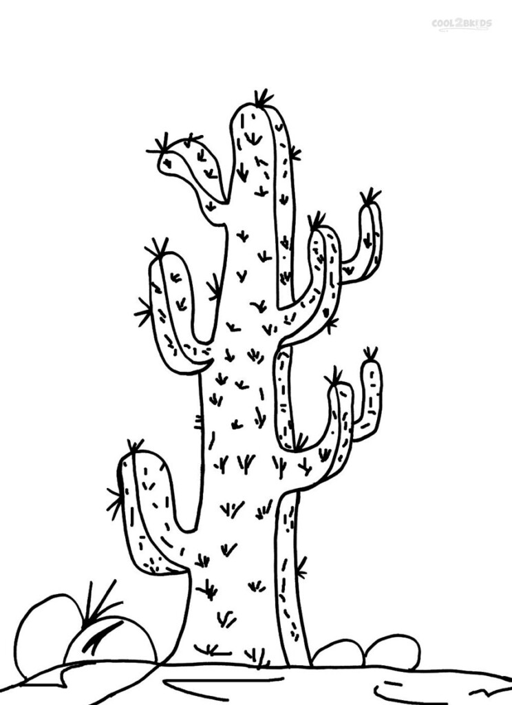 Cactus Printable Coloring Sheets