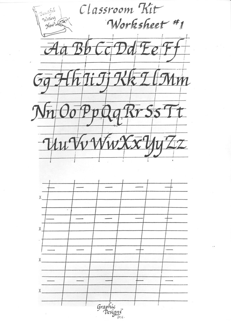 Calligraphy Practice Sheets Printable Free Free Printable