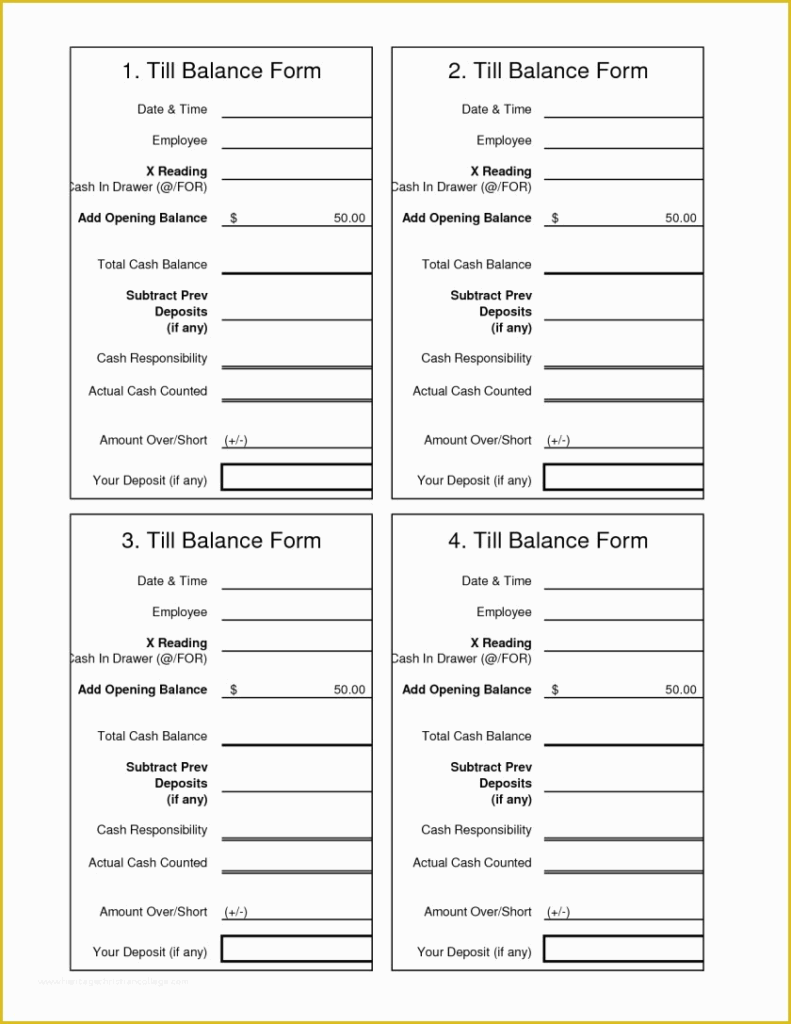 Cash Register Free Printable Cash Drawer Count Sheet Vrogue co