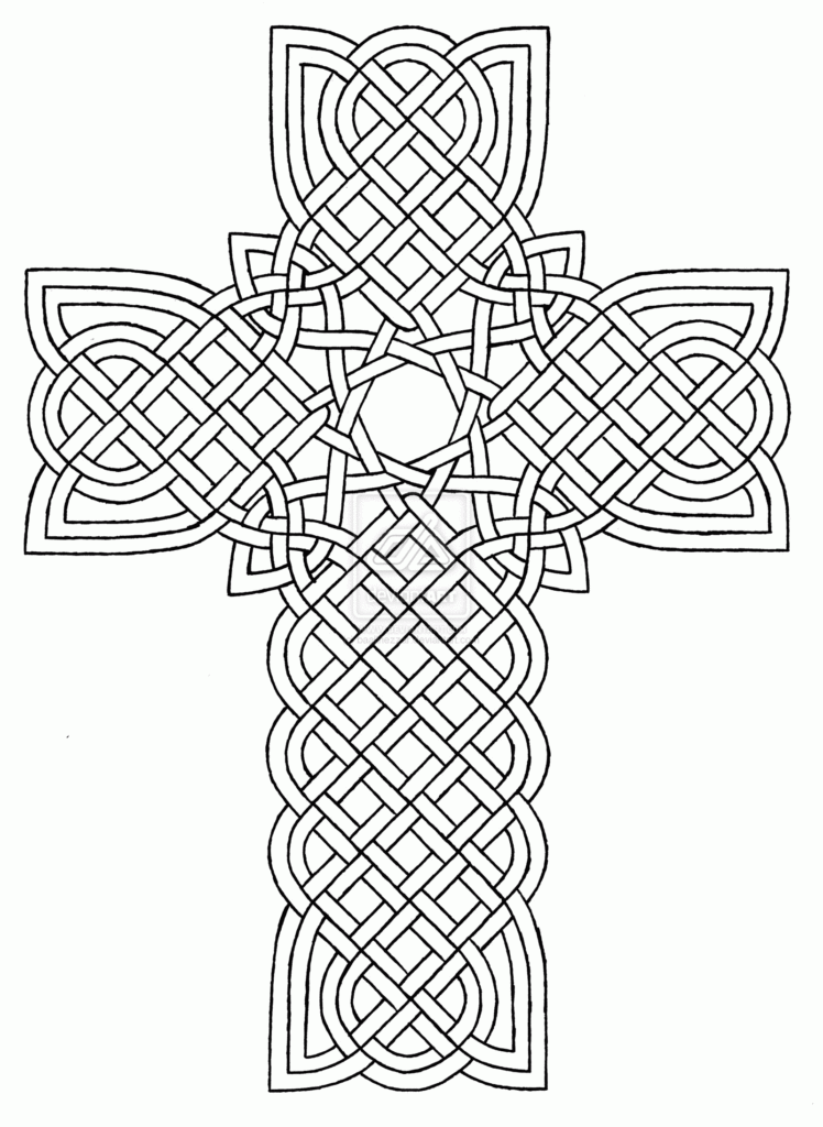 Celtic Cross Coloring Sheets Printable Coloring Pages