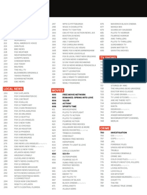 Channel Guide Download Free PDF Fox Broadcasting Company 