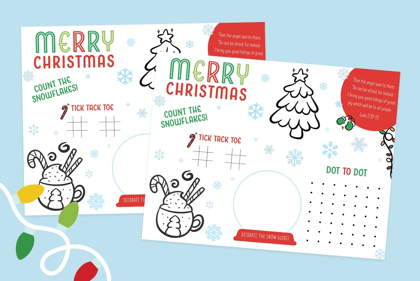 Christmas Activity Sheet FREE Printable For Kids Favorite Printables