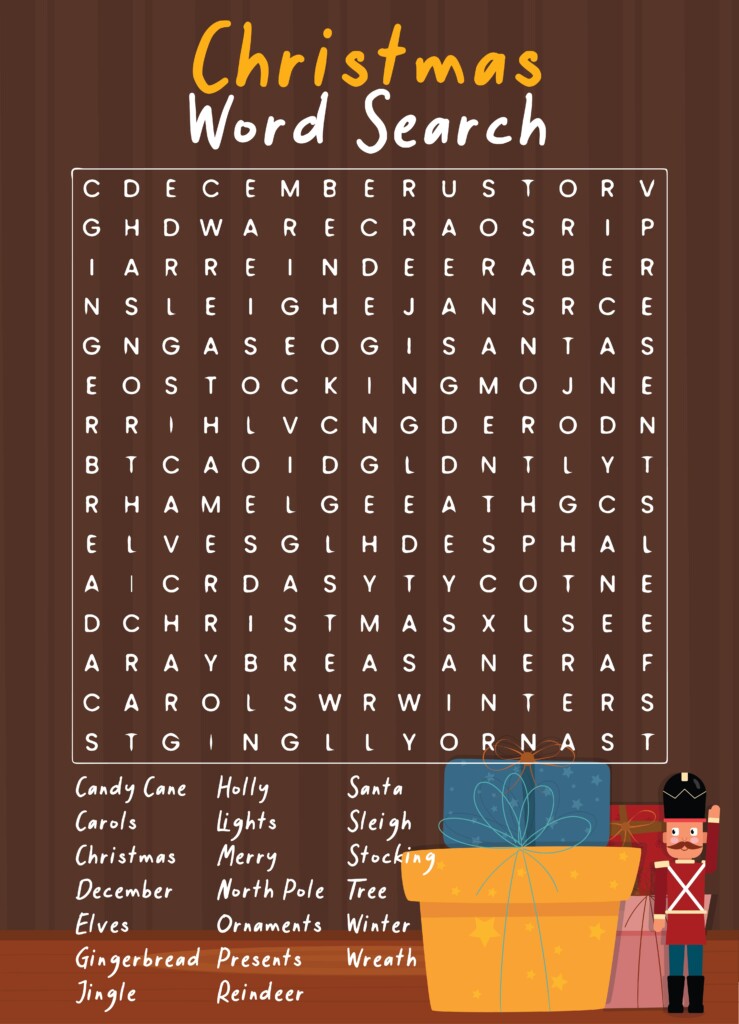 Christmas Activity Sheet Printable Printable Word Searches