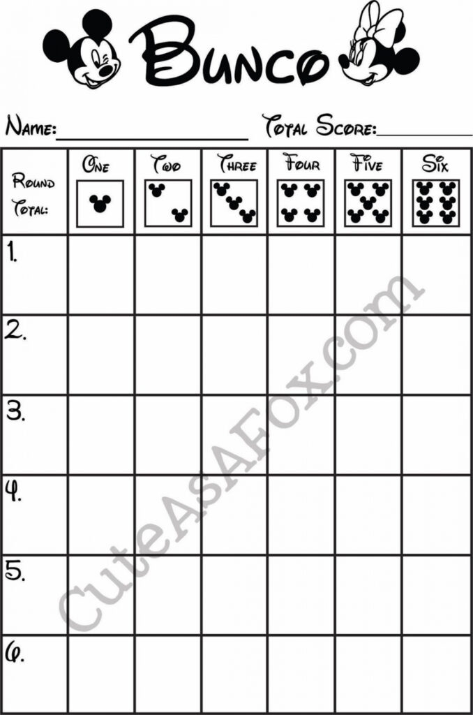 Christmas Bunco Score Sheets Printable Free FREE Printable HQ