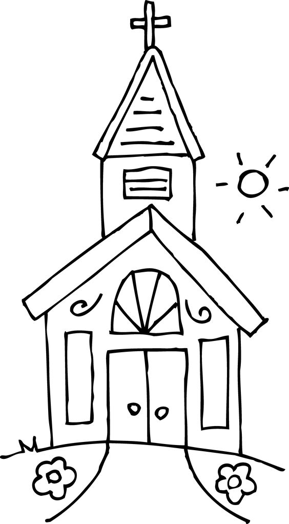 Church Printable Coloring Page Free Printable PDF 