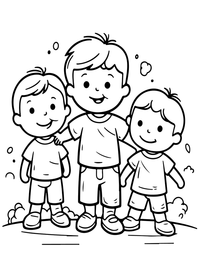 Coloring Page Friendship Free Printable Coloring Pages