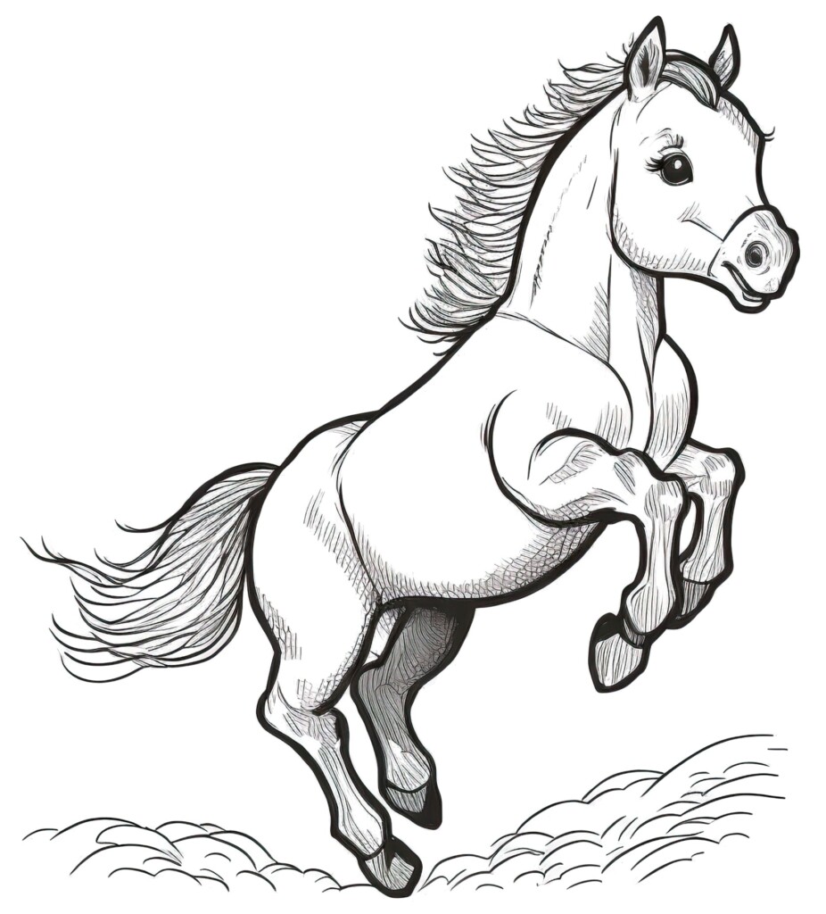 Coloring Sheet Printable Of A Horse Free Coloring Sheet Printables 