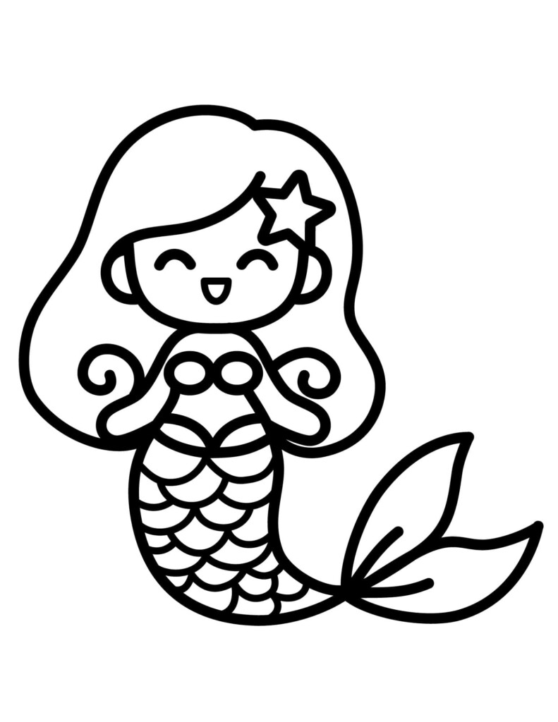 Cute Mermaid Coloring Sheets Coloring Pages