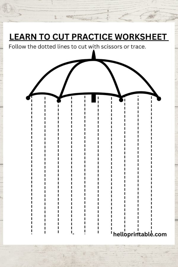 Cutting Practice Worksheets For Kids Helloprintable