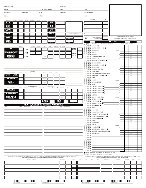 D D 5E Character Sheet Editable Printable Fillable PDF 49 OFF