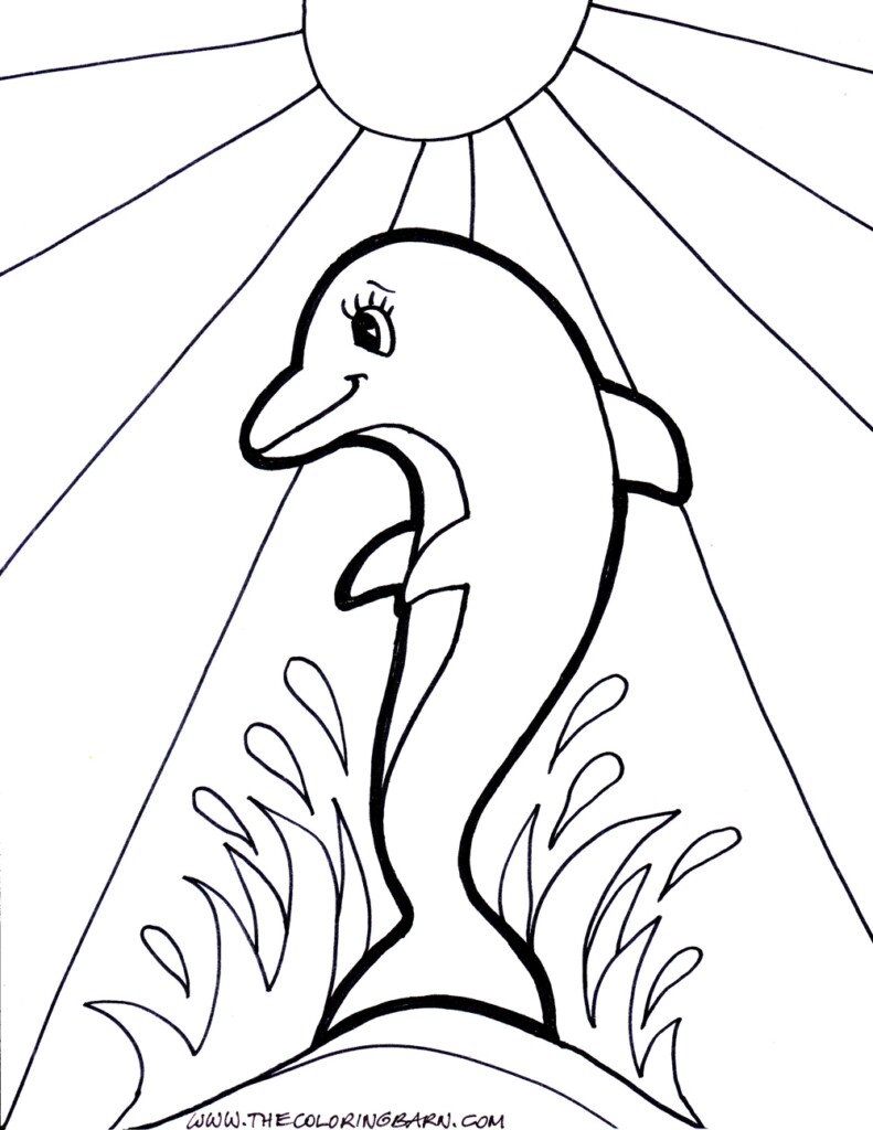 Dolphin Coloring Sheets Free Printable Free Printable Templates