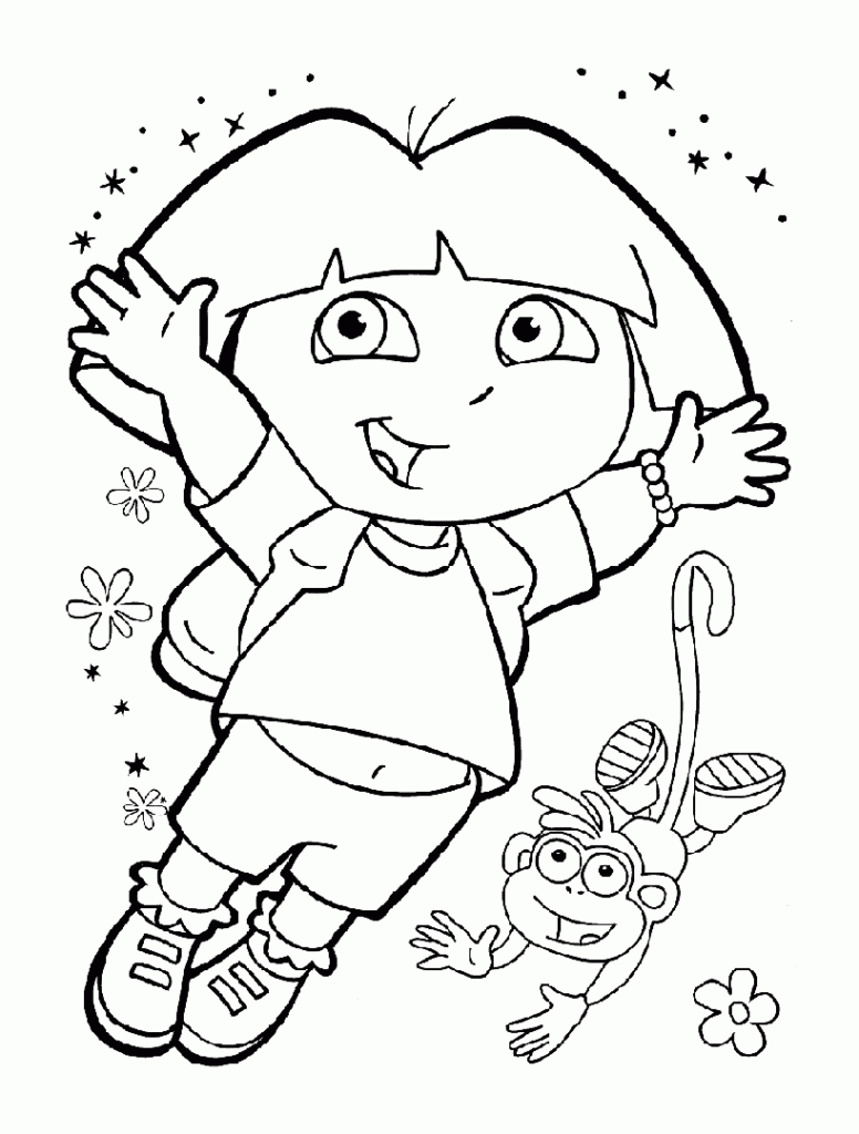 Dora Explorer Printable Coloring Pages