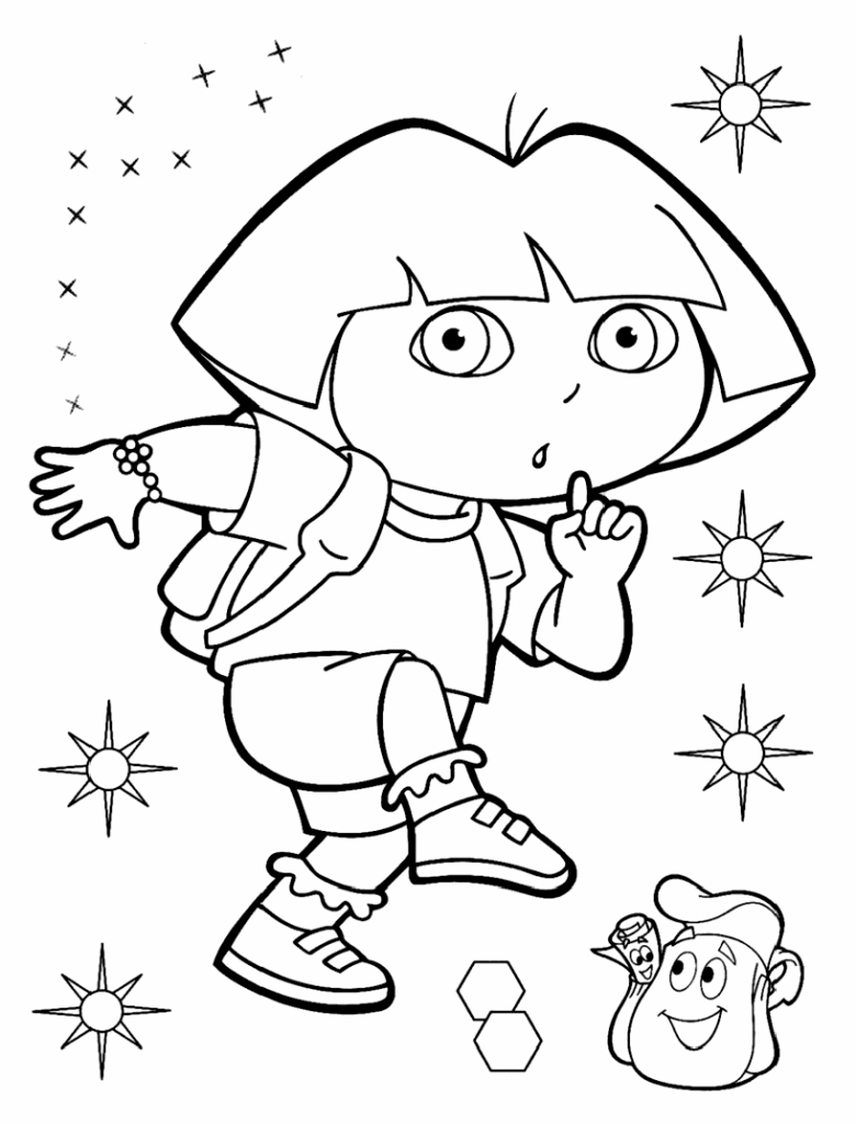 Dora Explorer Printable Coloring Pages