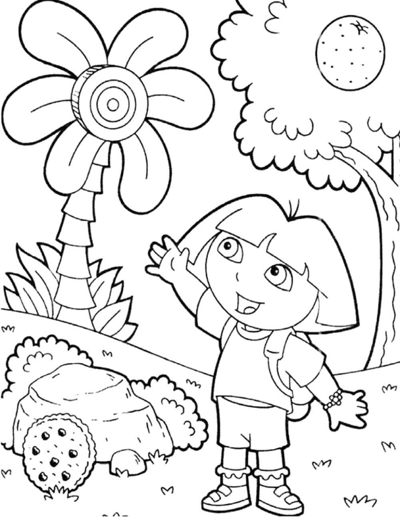 Dora Explorer Printable Coloring Pages