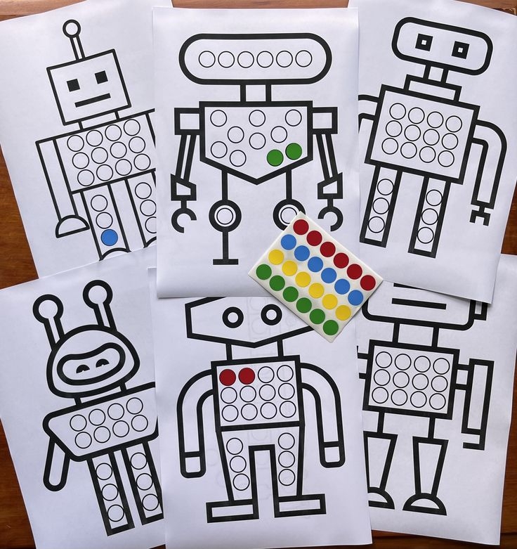 Dot Sticker Activity Toddler Craft Fine Motor Skills Printable