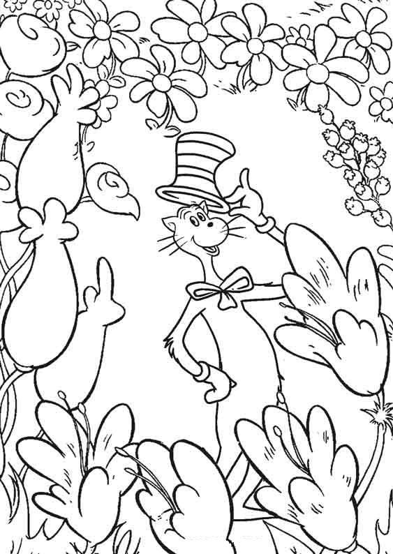 Dr Seuss Printable Coloring Sheets