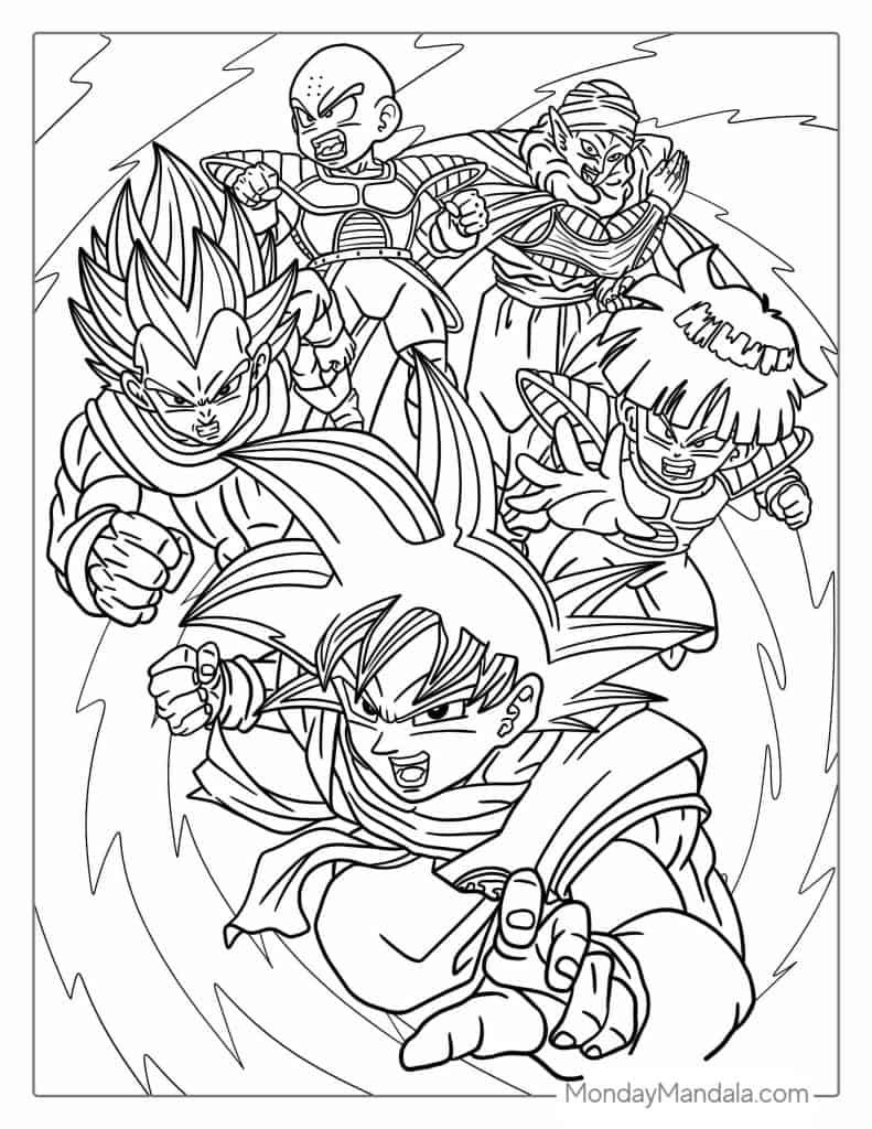 Dragon Ball Z Coloring Sheets Printable Dragon Ball A Vrogue co