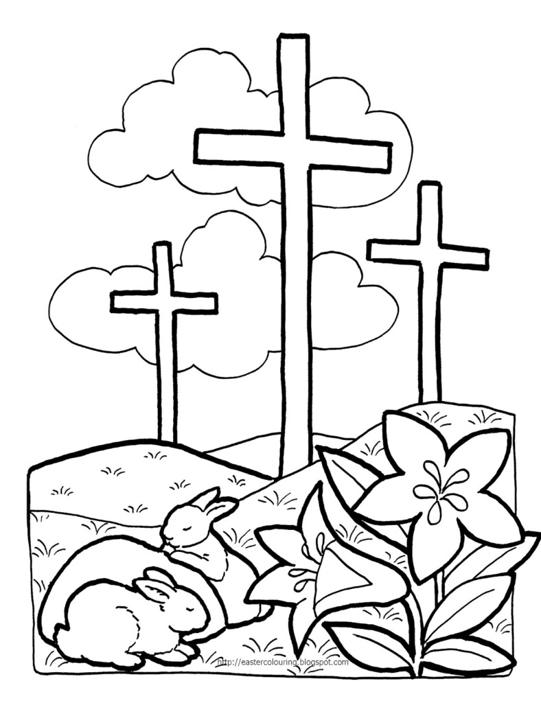 EASTER COLOURING RELIGIOUS EASTER COLORING PAGES