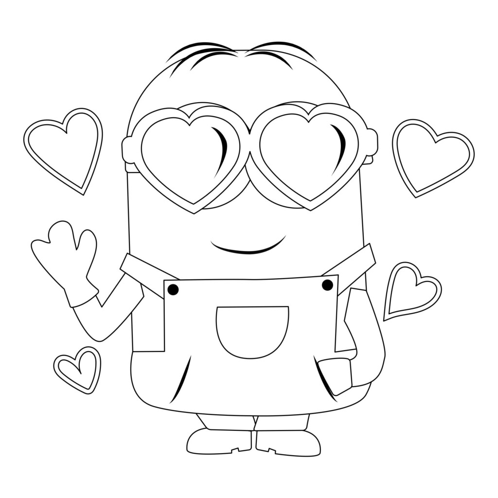 Easter Printable Coloring Pages Minions Printablee Minion Coloring 