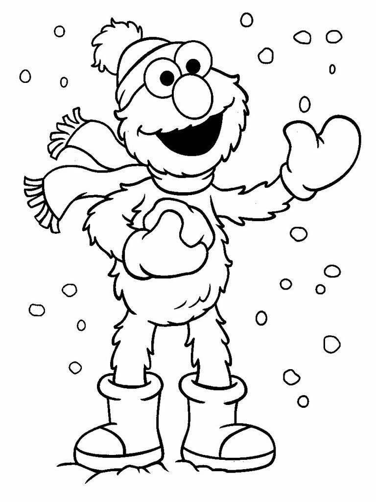 Elmo Coloring Sheets Etsy