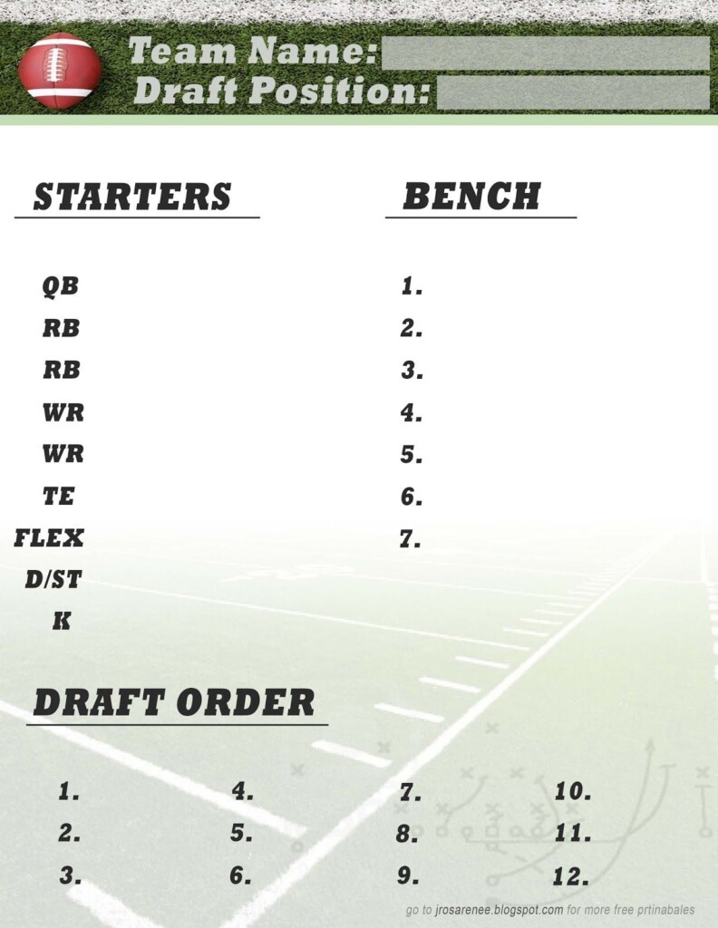 FantasyPros Cheat Sheet Printable