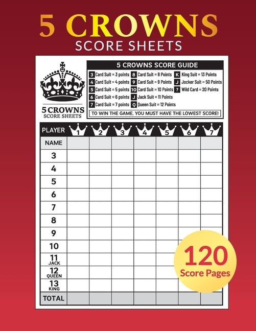 Five Crowns Score Sheet Printable