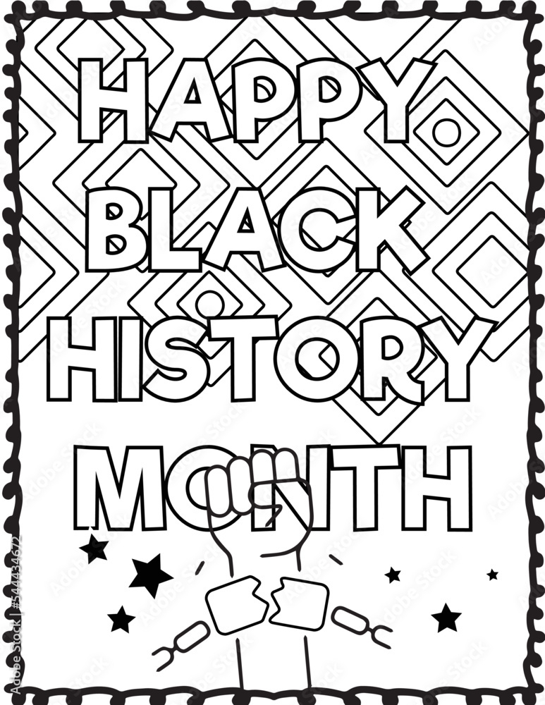 Free Coloring Pages For Black History Month Free Coloring Sheet