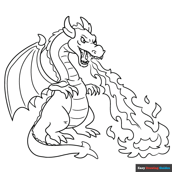 Free Dragon Printable Coloring Pages Ignite Your Imagination