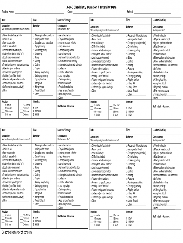 Free Printable Abc Data Sheet FREE Printable A Z