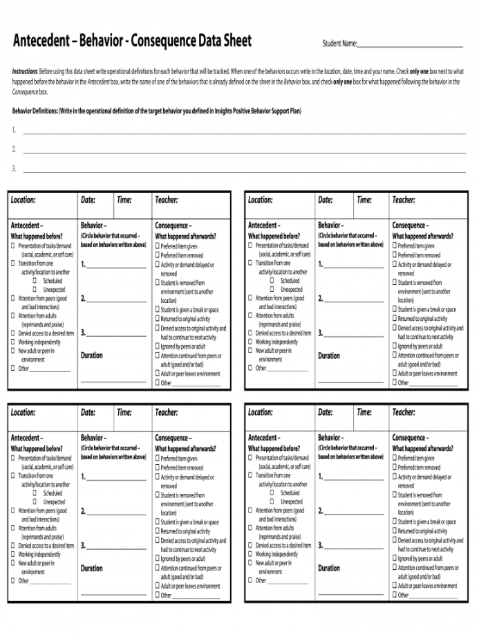 Free Printable Abc Data Sheet FREE Printable A Z